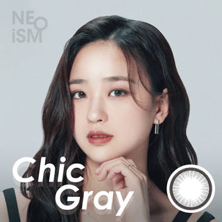 NEO Neoism Chic Grey (50pk) Colored Contacts Circle Lenses - EyeCandys