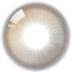 Olola Daymood 1-Day Brown (10pk) by Olola: daily disposable myopia lenses in brown with a dark outer ring, light brown inner area, and clear pupil center. Displayed on white background.