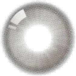 Olola Daymood 1-Day Grey (10pk) by Olola features donut-shaped, grey daily disposable lenses with a translucent center and dotted edge pattern for stylish comfort.