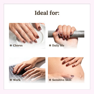 Reusable EyeCandys Insanely Sticky Tabs for press on nails providing secure hold, flexible fit, and clean removal.