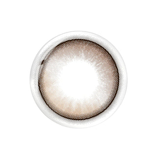 EyeCandys Molak 1-Day Dollish Brown (10pk) prescription colored contact lens design featuring warm honey caramel brown pigments, layered three-tone gradient, fine black outer rim, natural Korean daily disposable circle lens pattern
