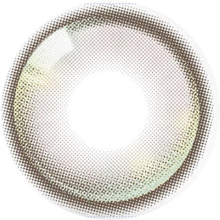 A close-up of Olola Meow Vivid Savannah Brown by Olola, a prescription color contact lens with a light brown and hazel gradient pattern and a transparent center.