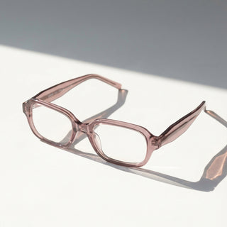 EyeCandys Side Eye full-frame rectangular prescription reading glasses, stylish minimalist unisex design