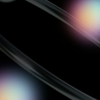 Two dark, curved lines cross diagonally over a black background, with soft, colorful glows—one purple and blue, the other orange and yellow—appearing near the edges, creating an abstract, modern look.