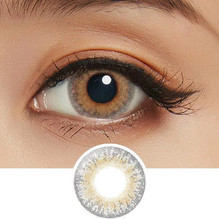 Lilmoon 1-Day Cream Grege (10pk) Color Contact Lens for Dark Eyes - Eyecandys