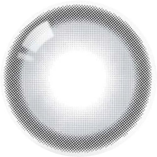 Olola Glint 1-Day Grey (10pk) by Olola features daily disposable circle lenses with a transparent center and a subtle dotted gray edge, ideal for enhancing your look with comfortable, natural style.