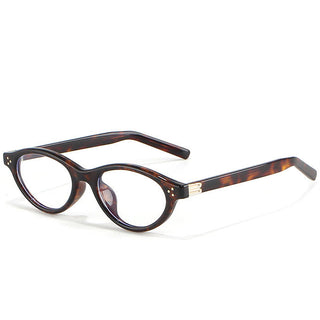 EyeCandys Loretta oval prescription glasses in Tortoiseshell, medium fit, durable lightweight TR material