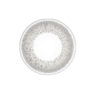 EyeCandys Seed Coffret Sheer Make Grey (10pk) prescription colored contact lens design featuring translucent grey pigments, fine brown accents, dual-tone gradient, Japanese daily disposable contact lens pattern for subtle natural eye color