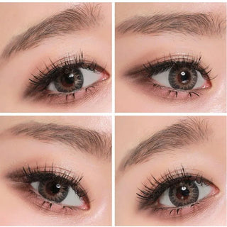 GEO Tri-Color Grey Color Contact Lens for Dark Eyes - Eyecandys