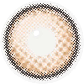Close up detailed view of a i-Girl IG Cream Brown contact lens design
