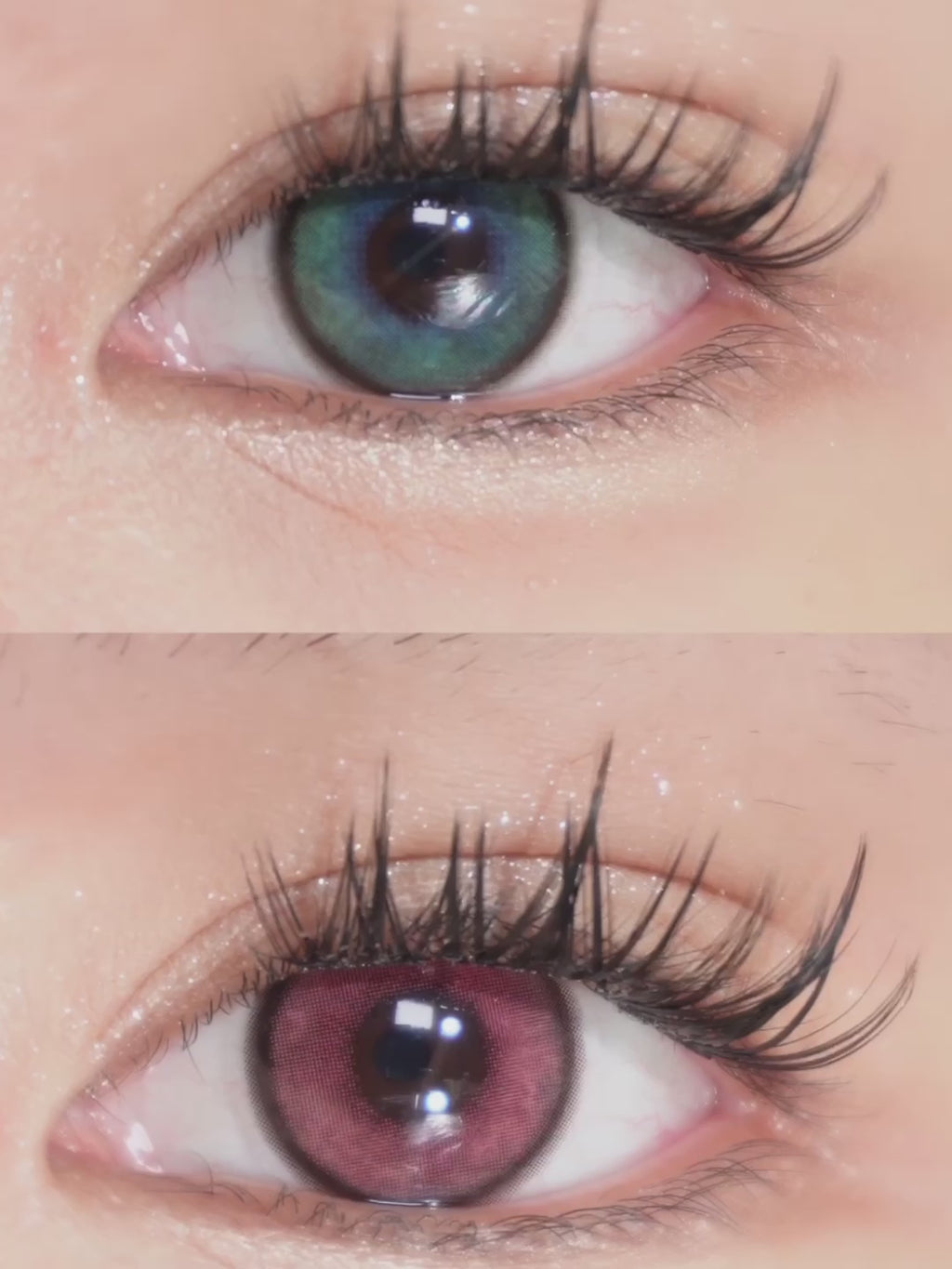 Eyecandys Powerglow Green, Red, Purple, and Grey contact lenses create a stunning effect with every blink. These prescription colored contact lenses are ideal for those seeking a mix of style and comfort. Explore toric contact lenses that offer the perfect blend of vision correction and bold colors