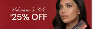 Model wearing EyeCandys Glossy 1-Day prescription colored contact lenses for Valentine’s Sale, showcasing close-up eye with long lashes, soft natural color blending, subtle eye enlargement, and bright, captivating look perfect for romantic occasions.
