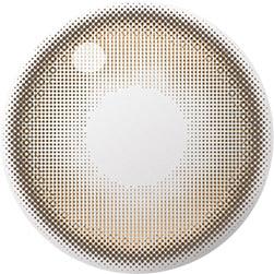 Design of the Gemhour Demeter 1-Day Ash Brown (10pk) prescription color contact lens dailies from Eyecandys on a white background, showing the fine pixel detail and enlarging limbal ring.
